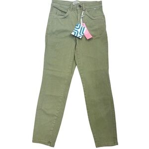 Market & Spruce Jeans Stitch Fix Denim Skinny Stretch Women Olive Green 0 Petite